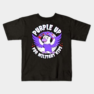 Purple Up For Military Kids Kids T-Shirt